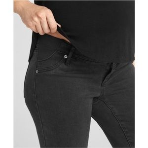 Maternity Jeans, Inset Panel, Black, Skinny by Gap